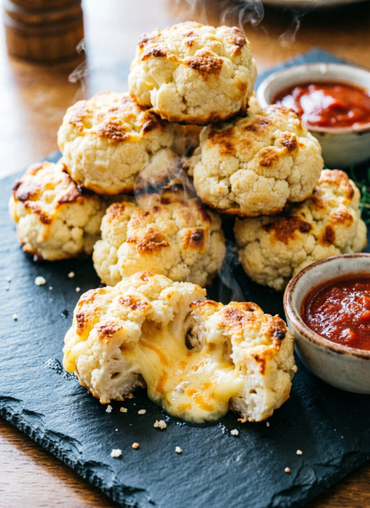 Cauliflower Cheese Bites