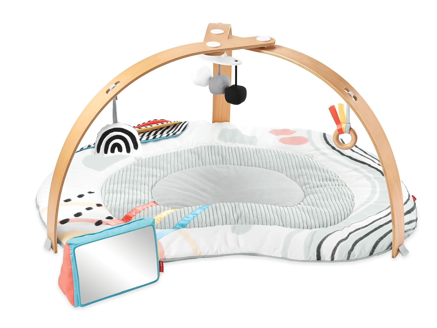 Skip Hop Baby Play Gym Montessori-Inspired 3-in-1 Sensory Tummy Time Activity