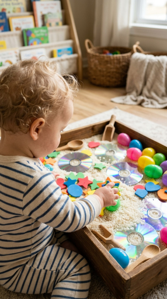 Rainbow Sensory Treasure Hunt