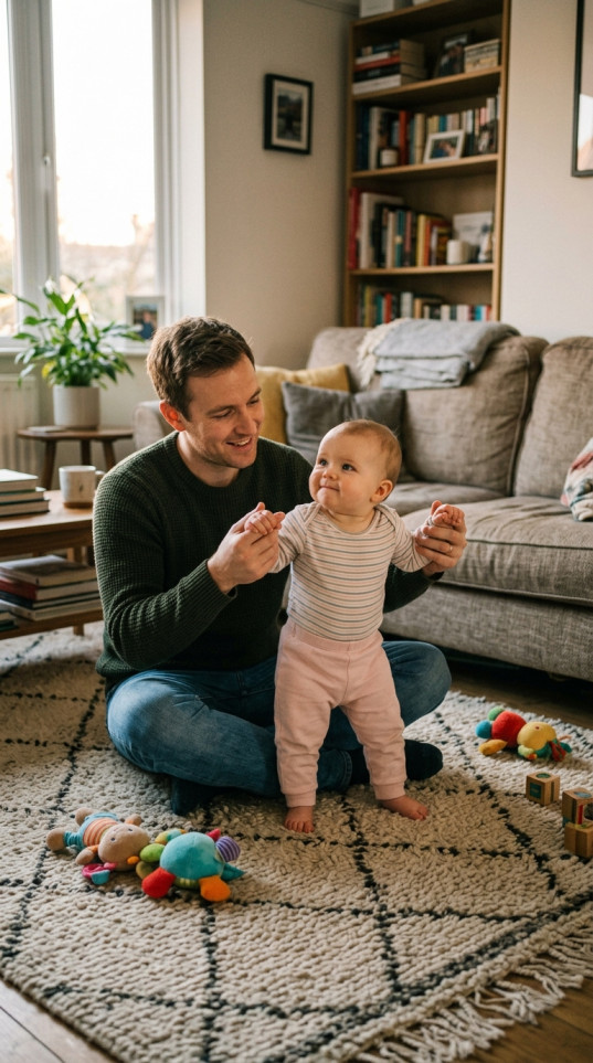 Standing Practice with Dad