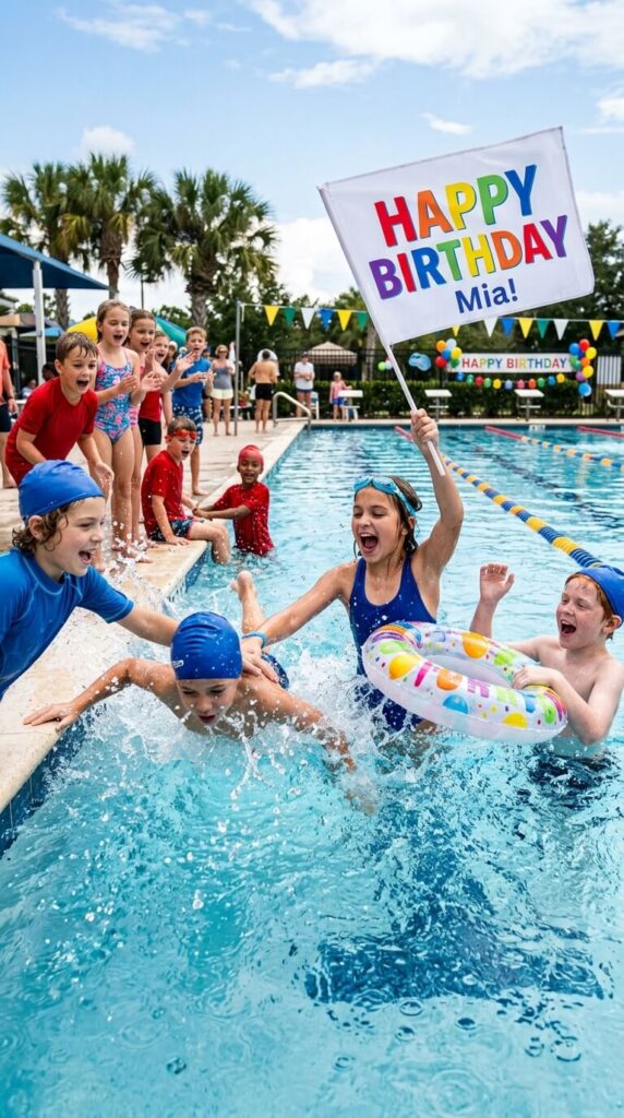 Pool Party Float Invitation