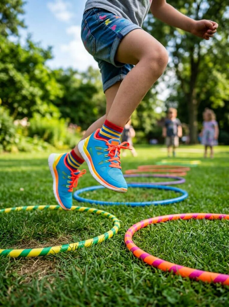 Hula Hoop Jump Path