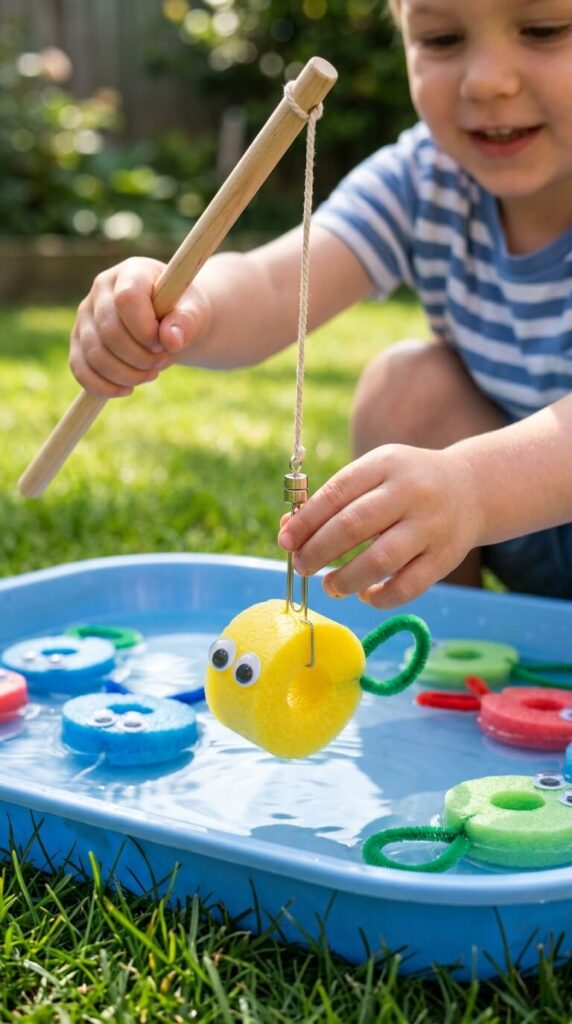 DIY Magnetic Fishing Game