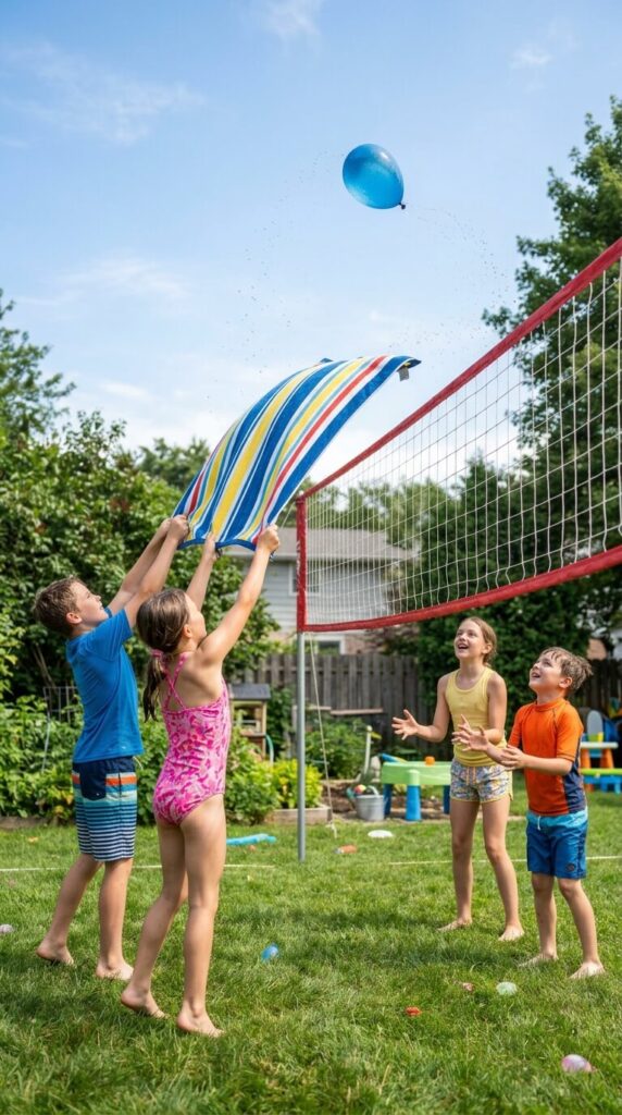 Water Balloon Volleyball
