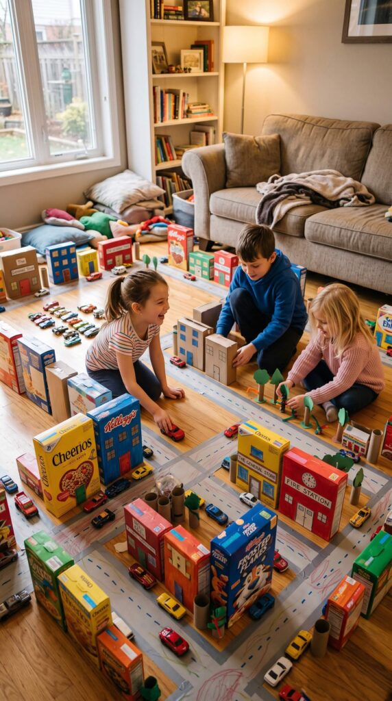 Indoor Build-a-World Cardboard City