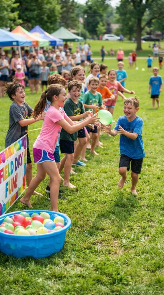 Water Balloon Relay Toss