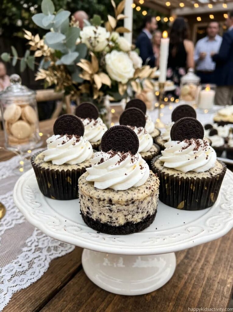 Mini Cookies and Cream Cheesecake Bites