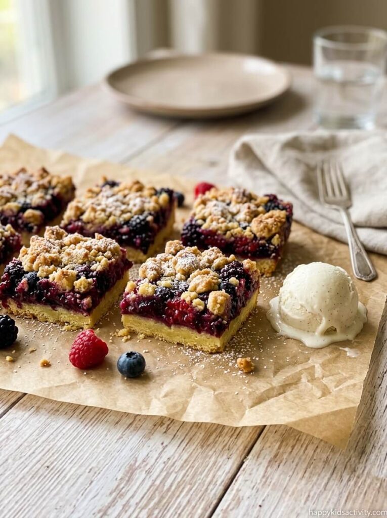 Mixed Berry Crumble Bars