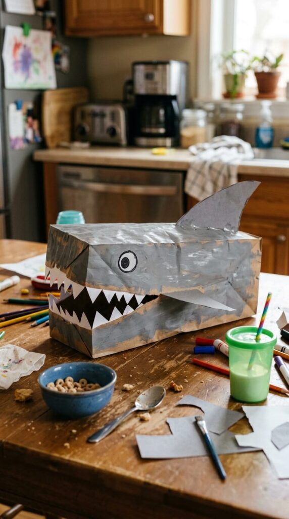 Paper Bag Shark Puppet