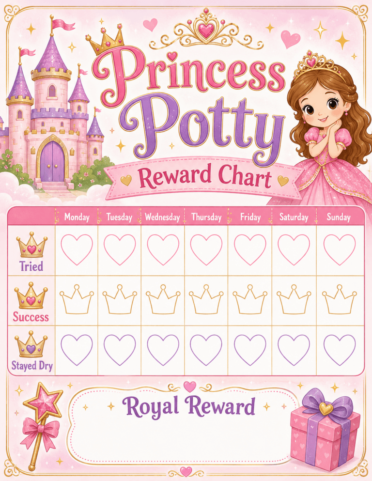 Princess Potty Reward Chart
