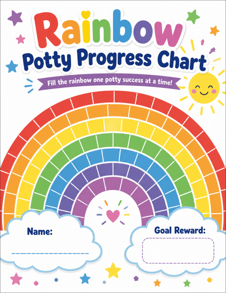 Rainbow Progress Chart