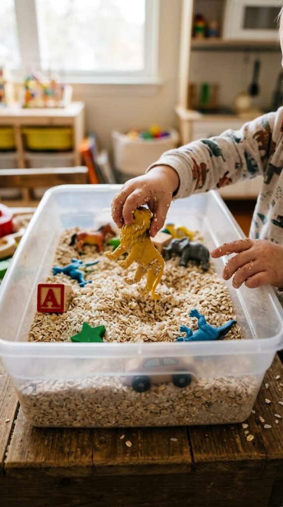 Rainy Day Sensory Rescue Bin