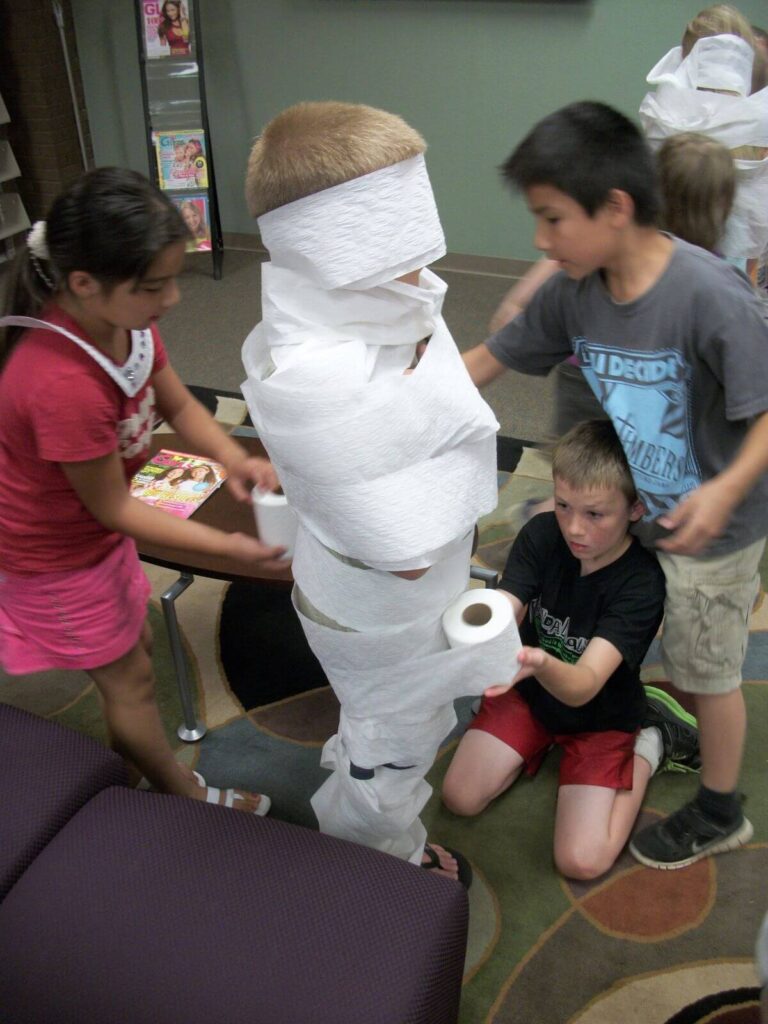 Mummy Wrap Relay