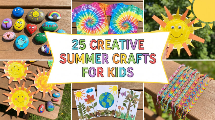 Creative Summer Crafts for Kids to Keep Them Entertained