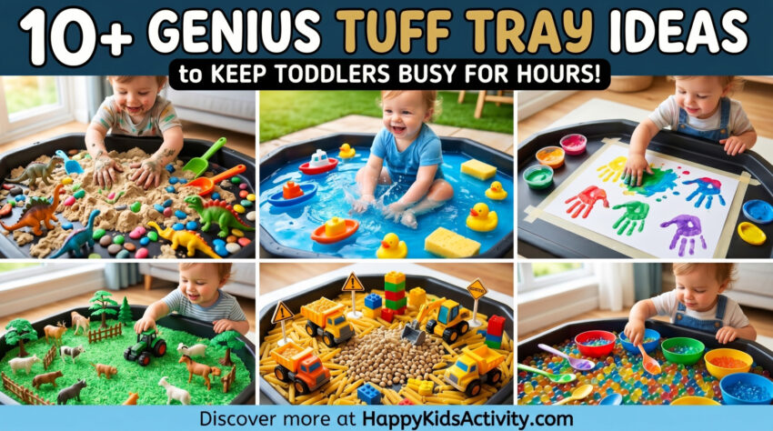 Genius Tuff Tray Ideas to Keep Toddlers