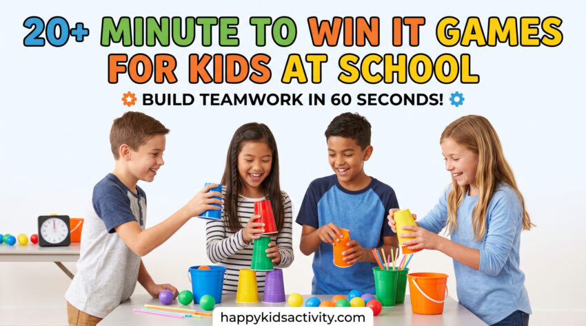 Minute to Win It Games for Kids at School